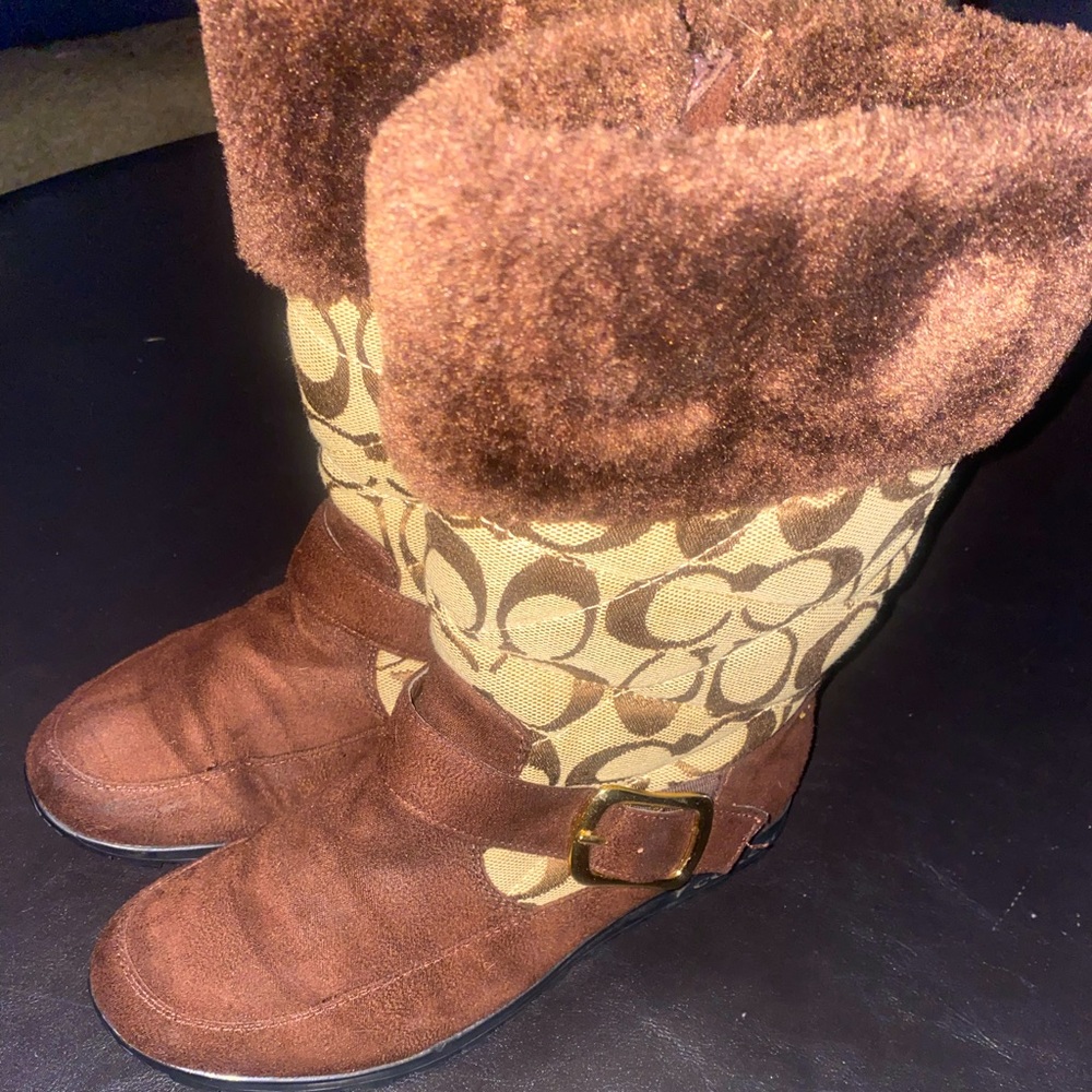 Super cute Coach boots size 5.5